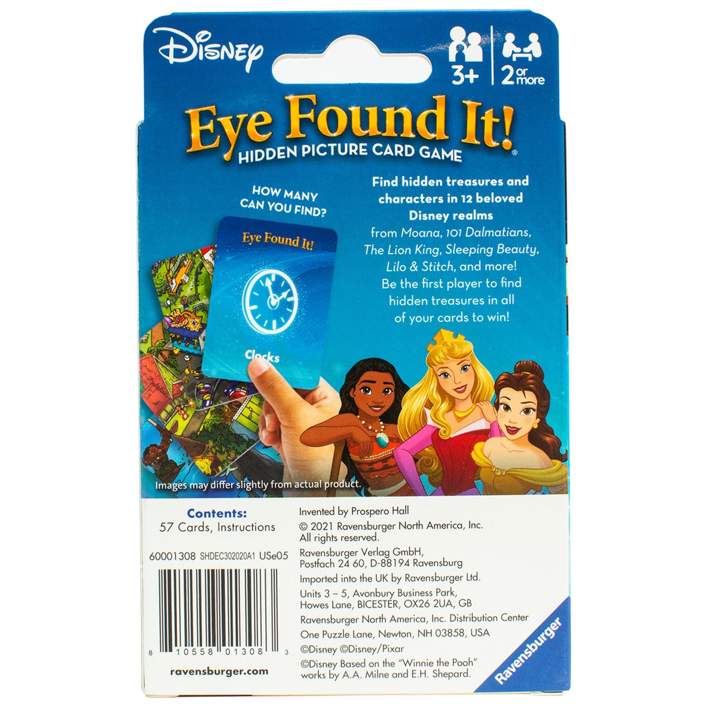 Ravensburger World of Disney Eye Found It! Card Game - Fun Disney Trip Essential | Skill-Building Family Game | Stocking Stuffer for Kids 3-5 | FSC-Certified Materials