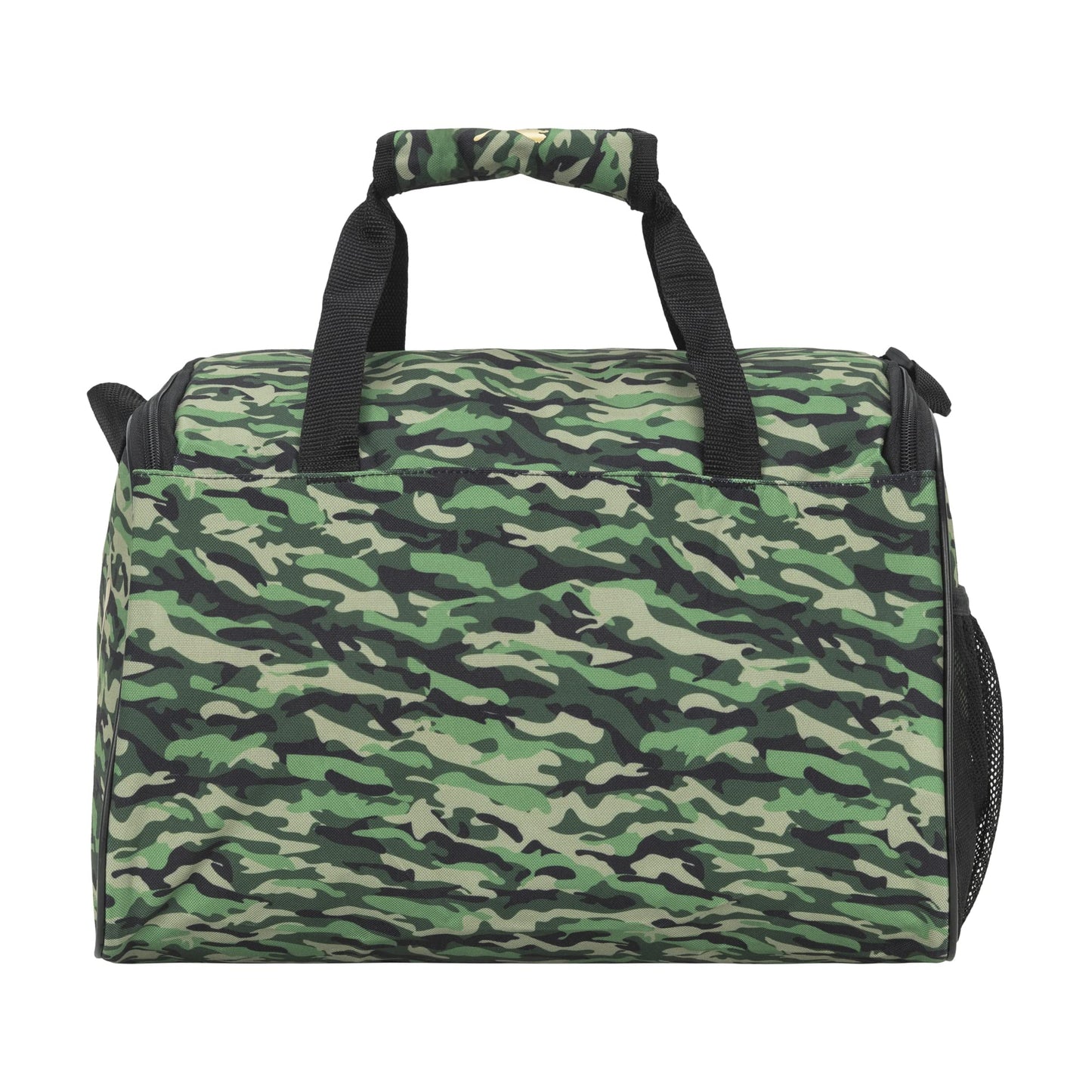 PUMA Kids' Evercat Transformation Duffel Bag, Green Camo/Gold, One Size