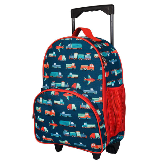 Wildkin Kids Roller Bag for Boys and Girls, Carry on Luggage Size is Perfect for School and Overnight Travel, Measures 16 x 12 x 6 Inches (Transportation)