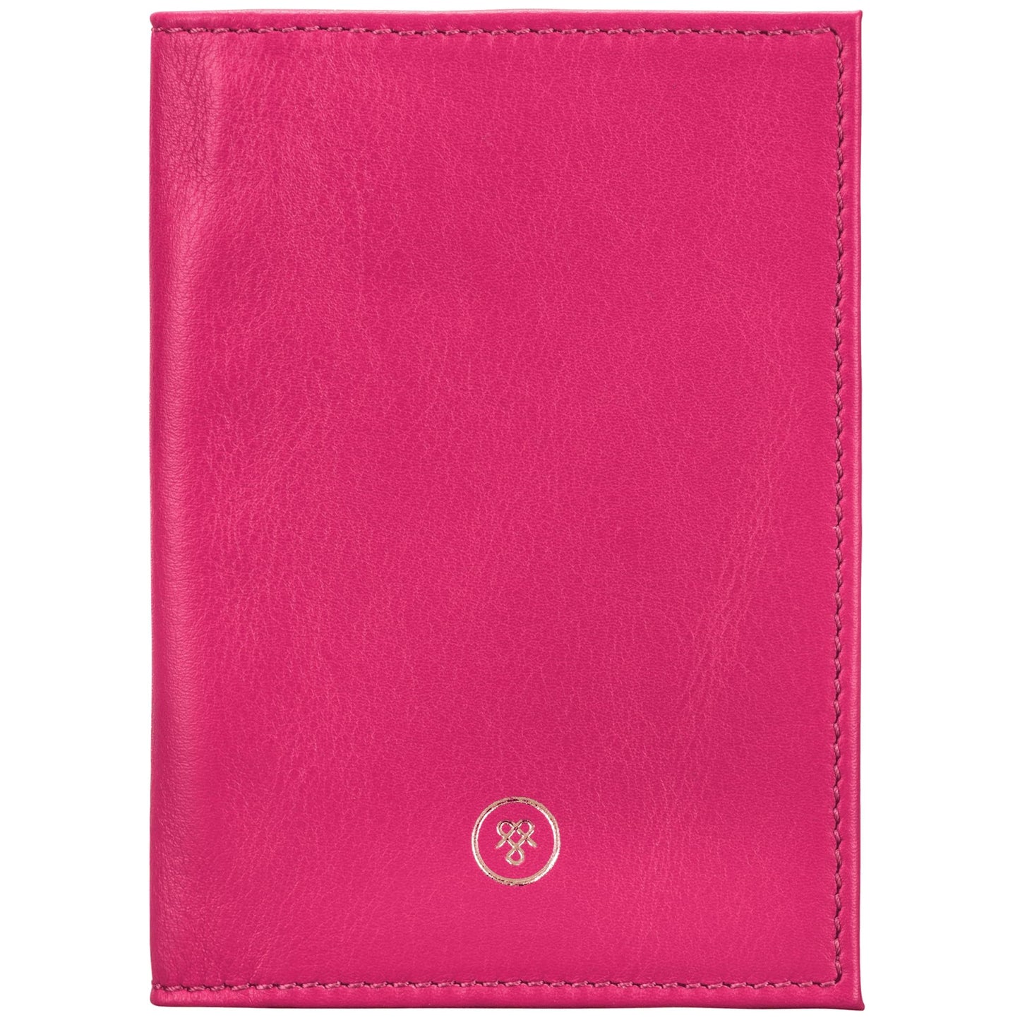 Maxwell Scott - Luxury Soft Leather Passport Holder Cover for Luxury Travel - Made in Italy - The Prato Nappa - Hot Pink