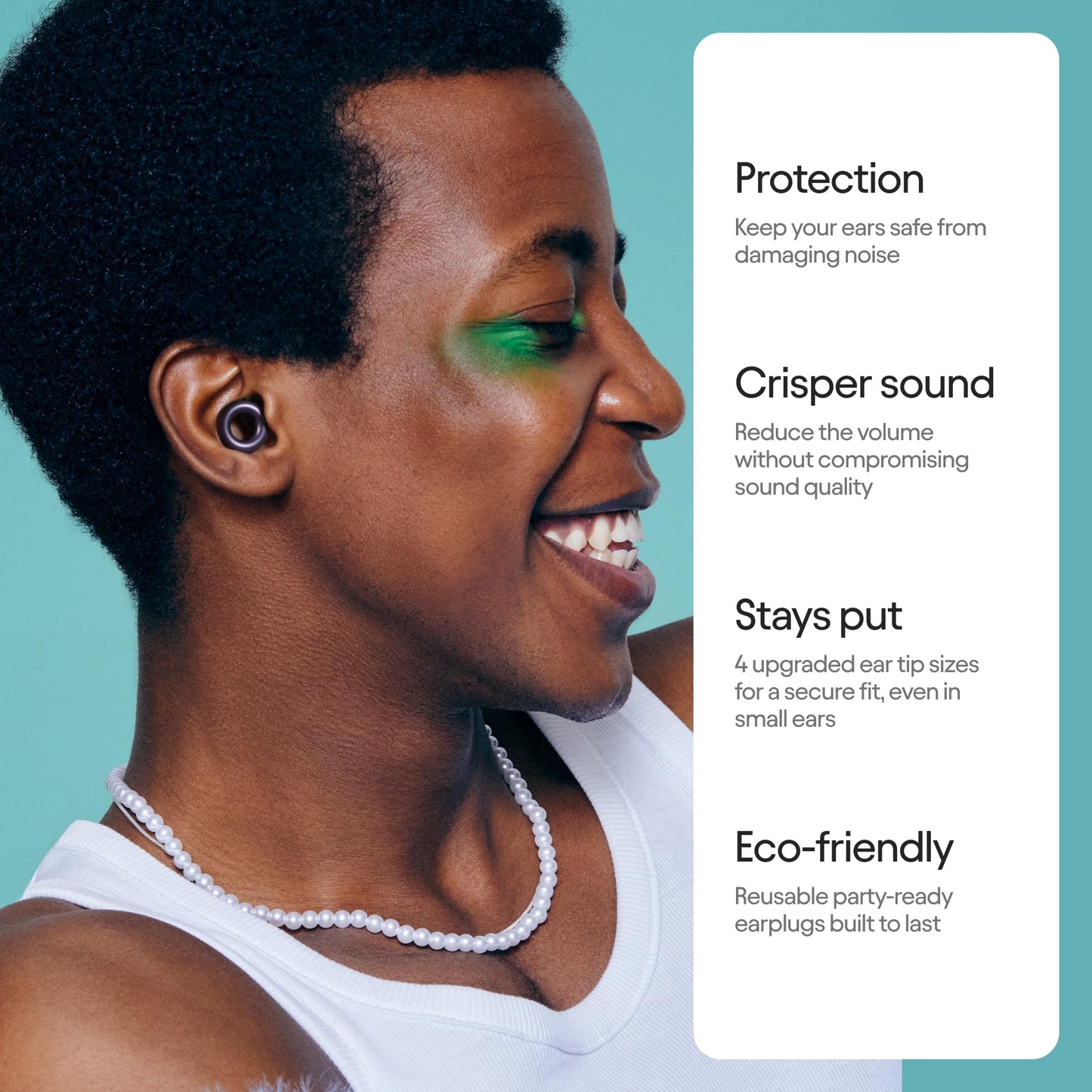 Loop Experience 2 Ear Plugs – Stylish Certified Hearing Protection for Concerts & Festivals, Live Events, Musicians, Sports, DJs and Nightlife – 17dB Noise Reduction Ear Plugs (High-Fidelity)