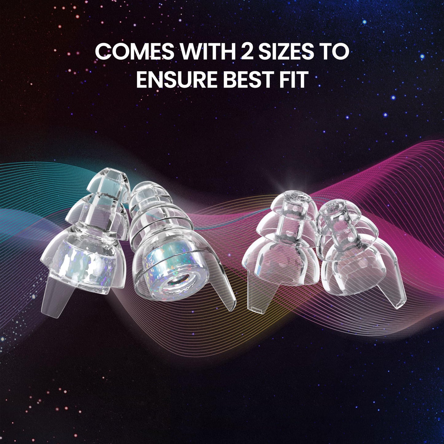 Eargasm Supernova High Fidelity Earplugs - Noise Reducing Ear-Plugs for Hearing Protection in Loud Environments, Concerts, Live Events, Music Festivals, Sporting Events, Motorcycle Riding and More