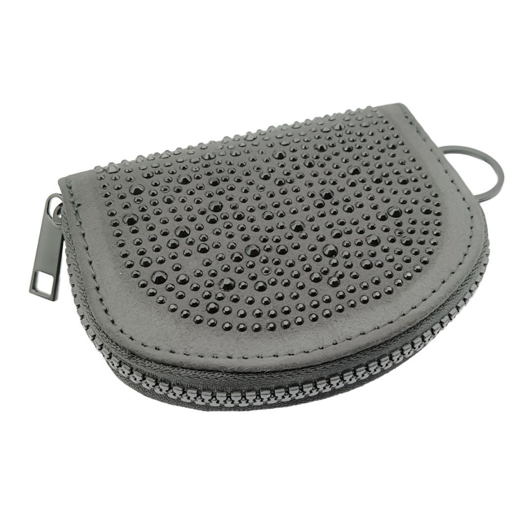 Hot Diamond Pouch Curved Wallet Black