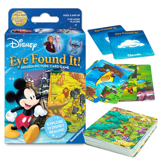 Ravensburger World of Disney Eye Found It! Card Game - Fun Disney Trip Essential | Skill-Building Family Game | Stocking Stuffer for Kids 3-5 | FSC-Certified Materials