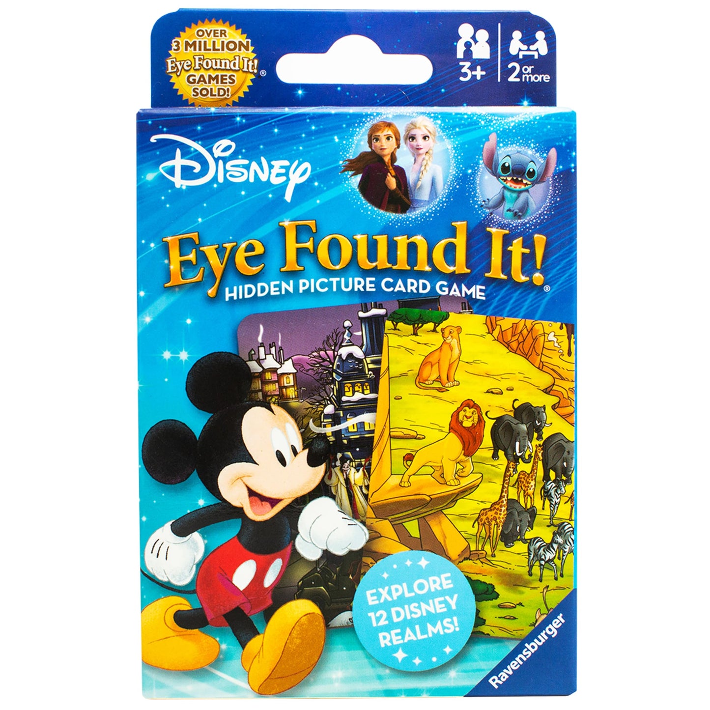 Ravensburger World of Disney Eye Found It! Card Game - Fun Disney Trip Essential | Skill-Building Family Game | Stocking Stuffer for Kids 3-5 | FSC-Certified Materials