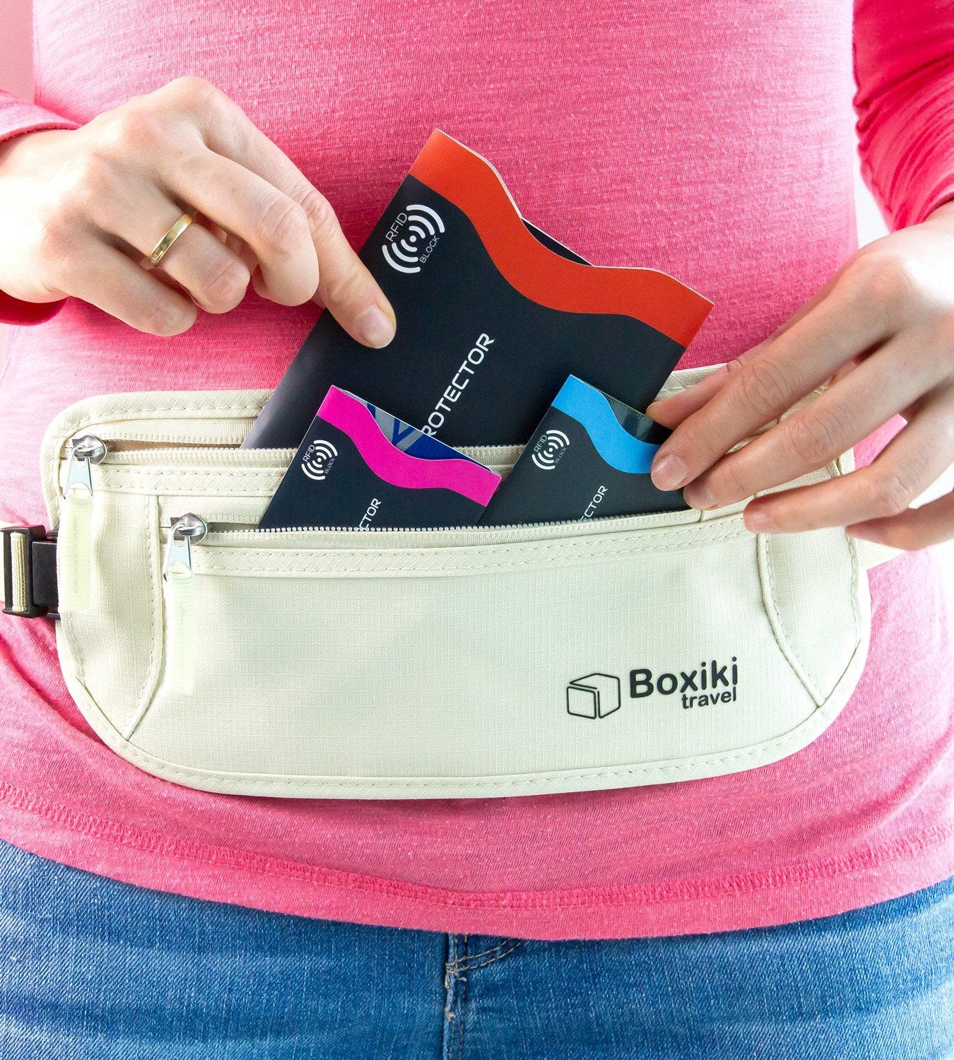 Complete RFID Travel Security Kit - Sleeves, Neck Wallet, and Passport Holder for Ultimate Protection.