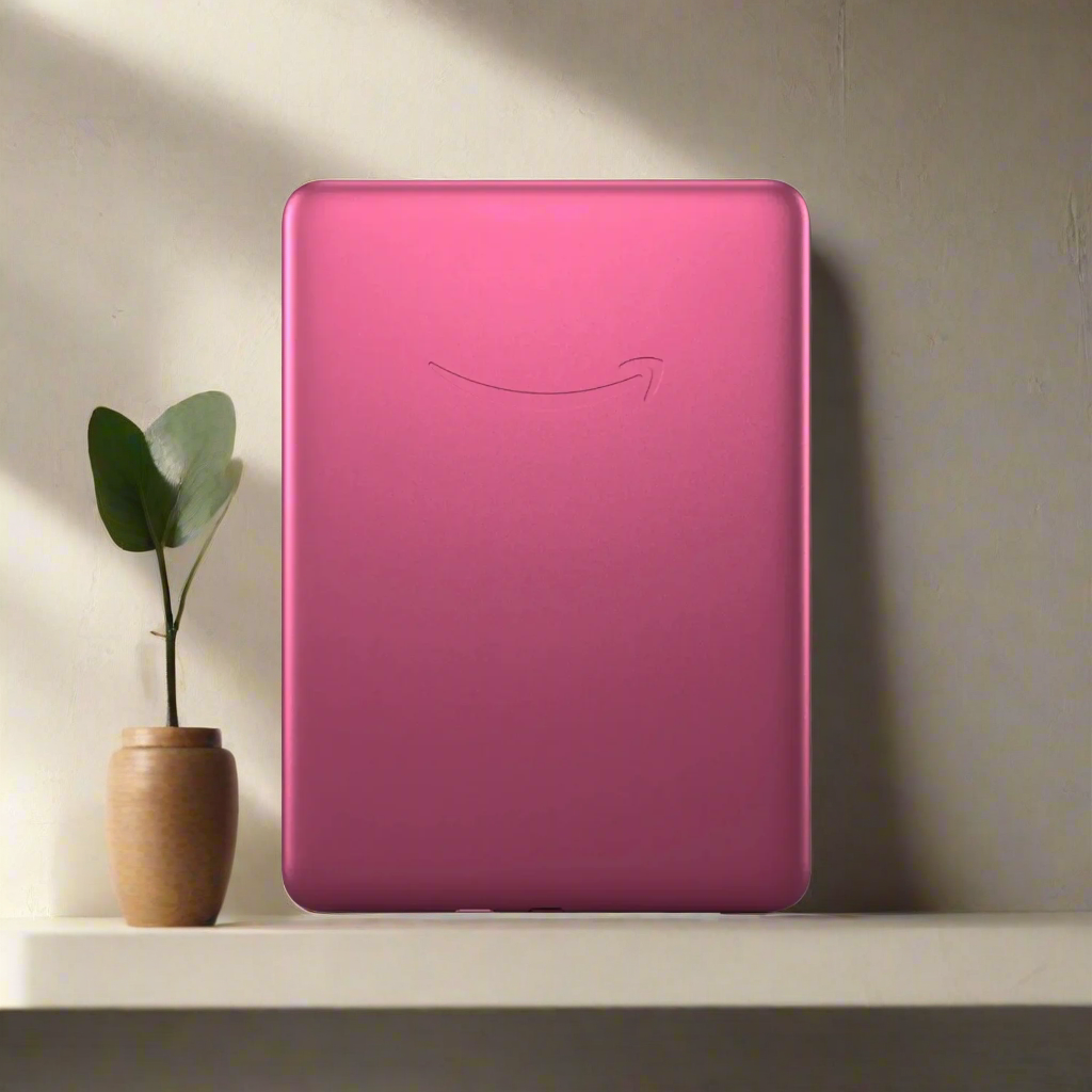 All-new Amazon Kindle Paperwhite Signature Edition (32 GB) – Our fastest Kindle with auto-adjusting front light, wireless charging, and weeks of battery life (Metallic Raspberry)