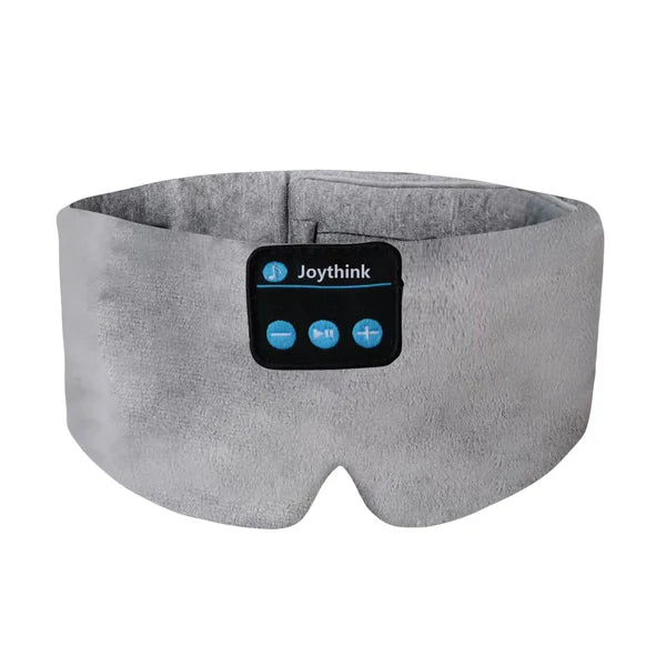 Joythink High-Tech Satin Wraparound Sleep Mask with Built-In Bluetooth Headphones (Grey)