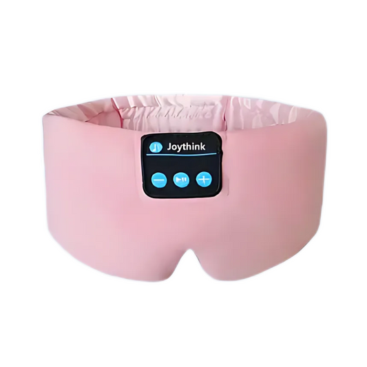 Joythink High-Tech Satin Wraparound Sleep Mask with Built-In Bluetooth Headphones (Pink)