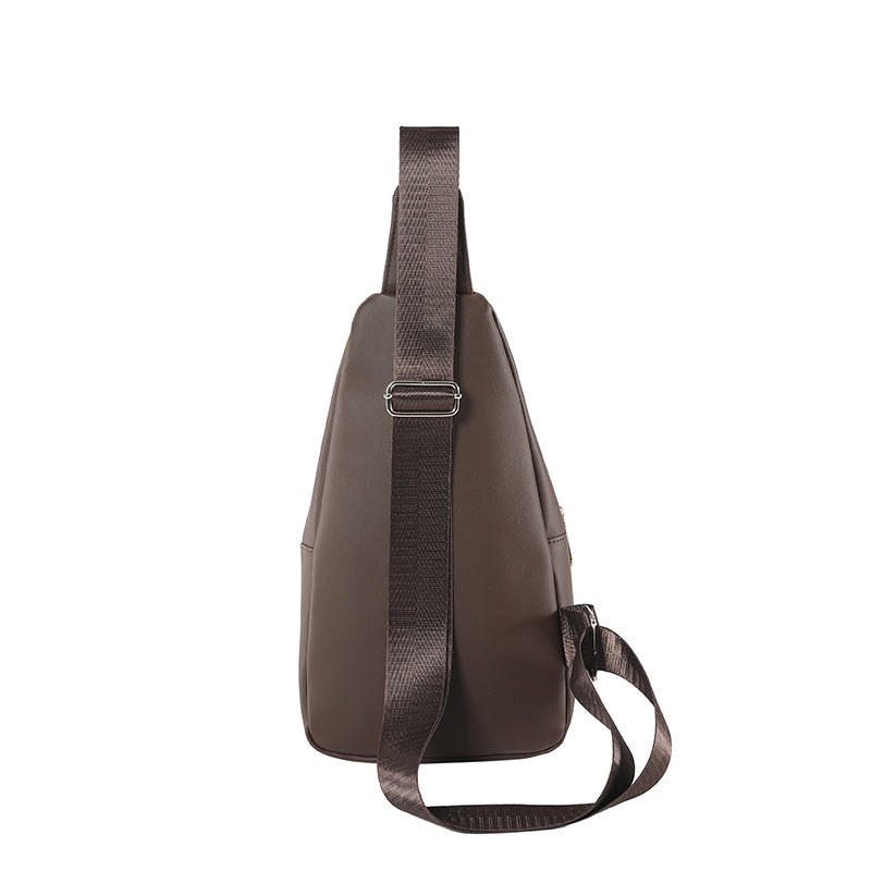 Compact Crossbody Sling Bag with Adjustable Strap and Earphone Hole