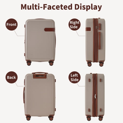 4 Piece Luggage Set With Compression Packing Cubes For Suitcase Expanable Spinner Wheels Lightweight Suitcase With TSA Lock 16 IN 20IN 24IN 28IN