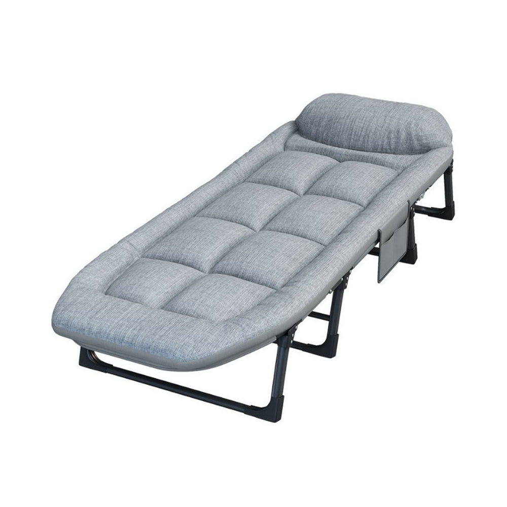 ATORPOK All In One Camping Cot For Adults Heavy Duty 450 Lbs Capacity, Portable Folding Bed With Built In Cushion Pillow, Lightweight Compact Design Includes Carry Bag For Indoor Outdoor Use