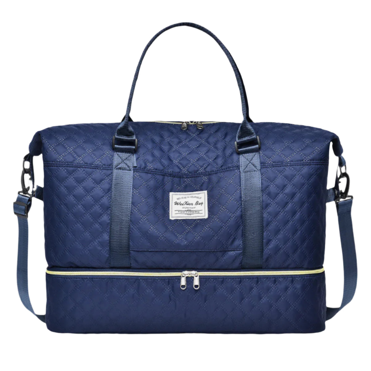 Diamond Grid Oxford Cloth Oversize Travel Bag (Shown in Jam)