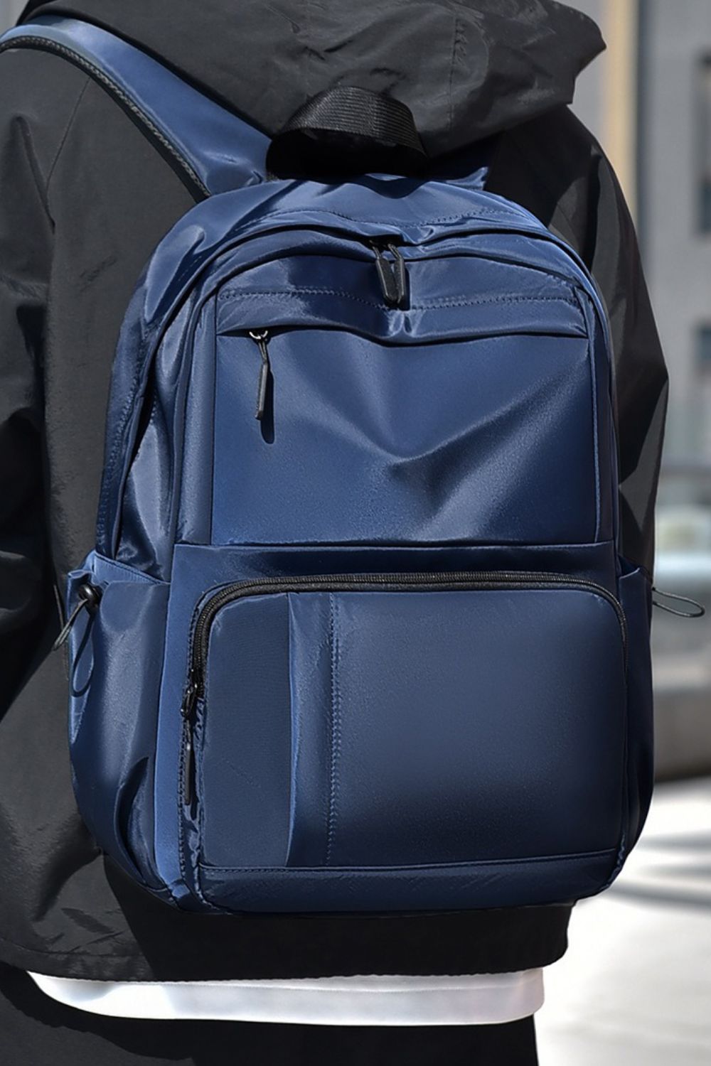 Classic Multi-Pocket Backpack in Black, Navy or Grey