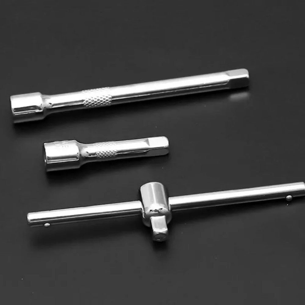 46PCS 1-4  Ratchet Wrench Combination Socket Tool Set Kit Auto Car Repair Tools