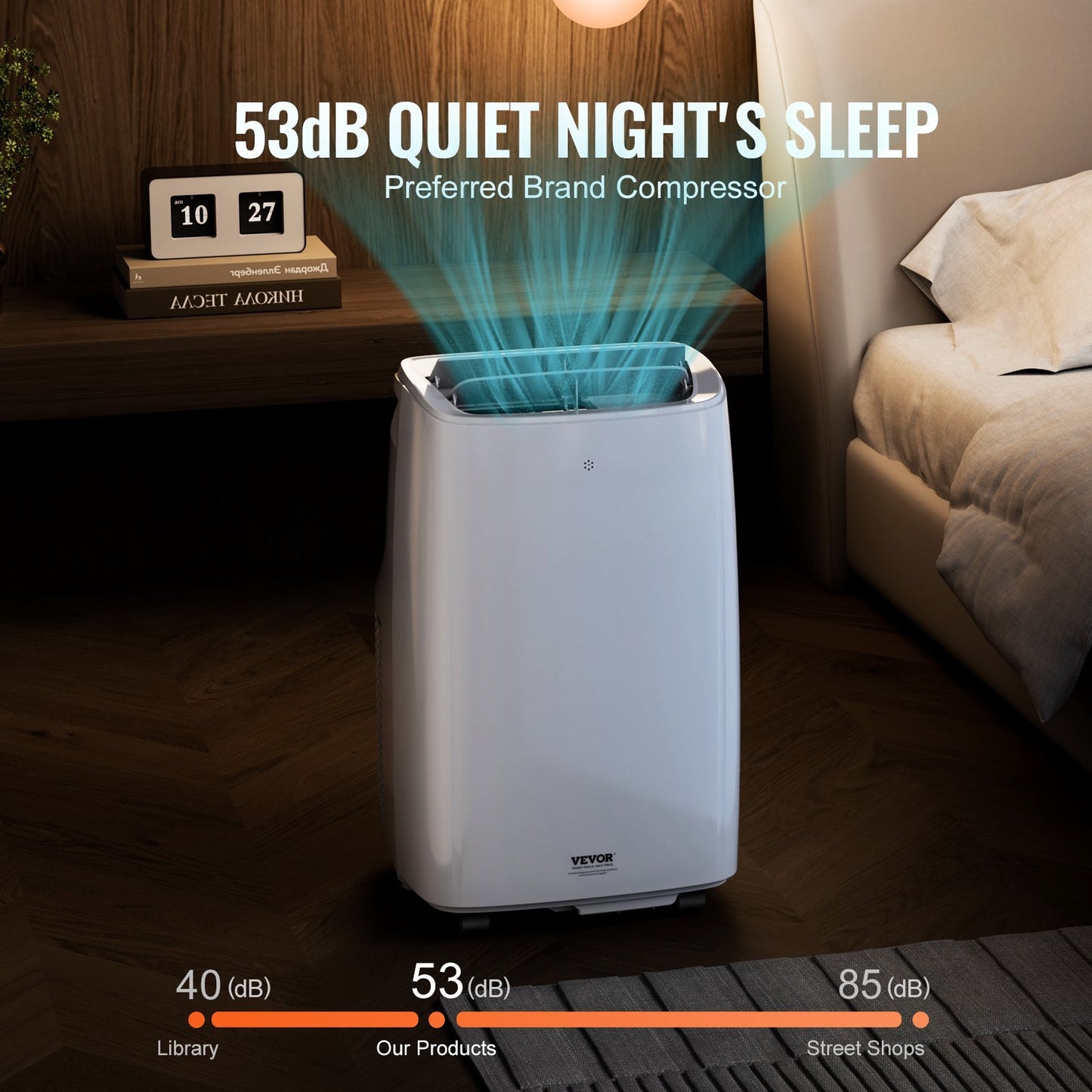 VEVOR Portable Air Conditioner 12k BTU 3-in- 1 AC Cool Dehumidifier Fan