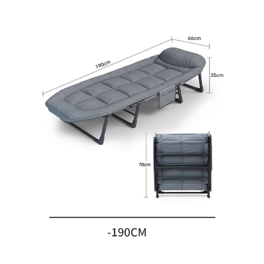 ATORPOK All In One Camping Cot For Adults Heavy Duty 450 Lbs Capacity, Portable Folding Bed With Built In Cushion Pillow, Lightweight Compact Design Includes Carry Bag For Indoor Outdoor Use