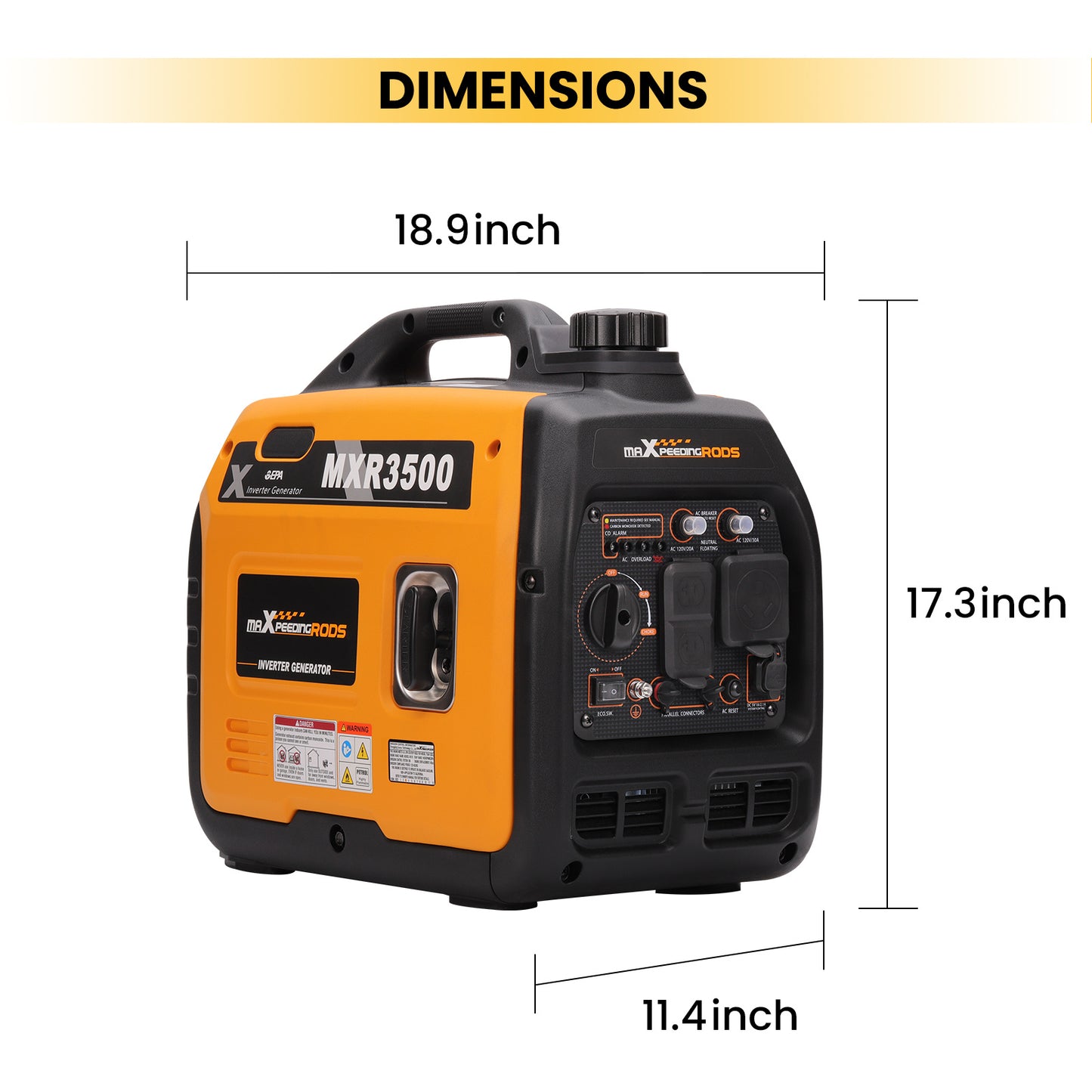 3.5KW Ultra Quiet Compact Portable Suitcase Inverter Generator Lightweight