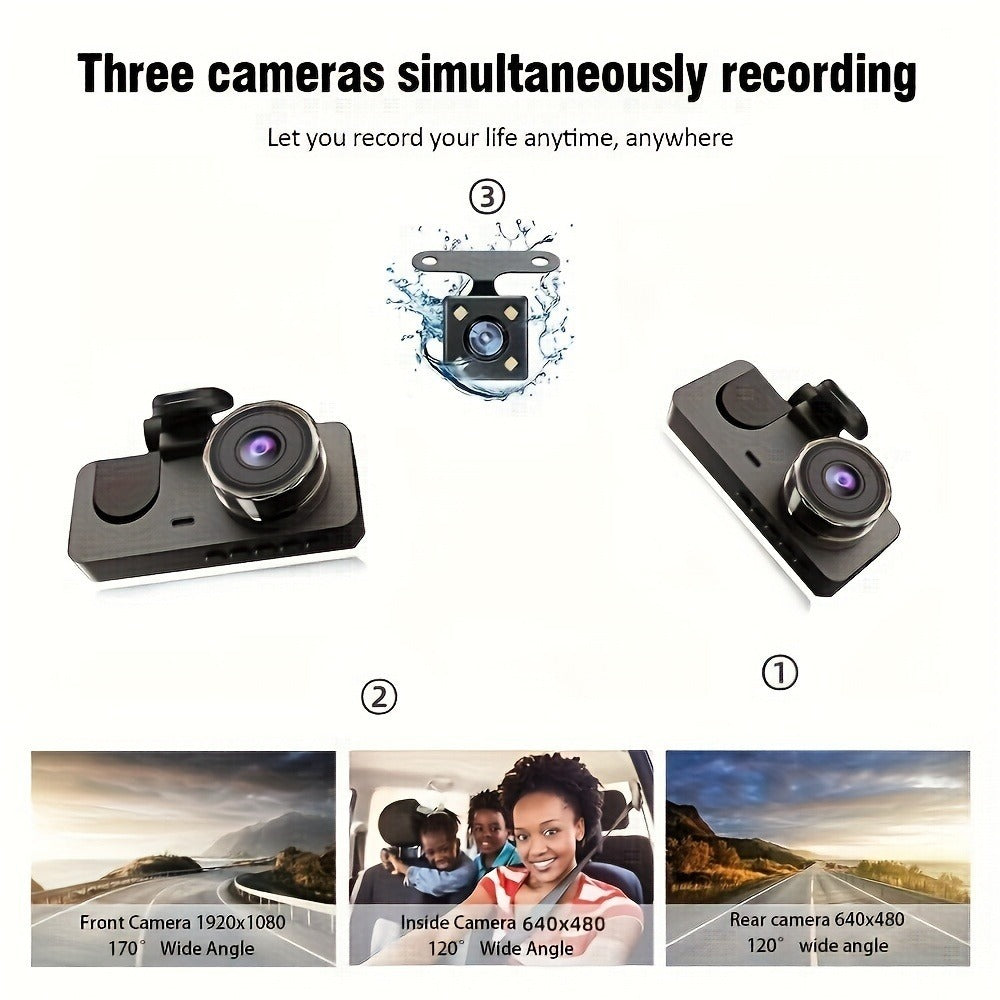 The  Recording Dash Cam Provides All-round Recording And Is Suitable For All Driving Scenarios During Trips