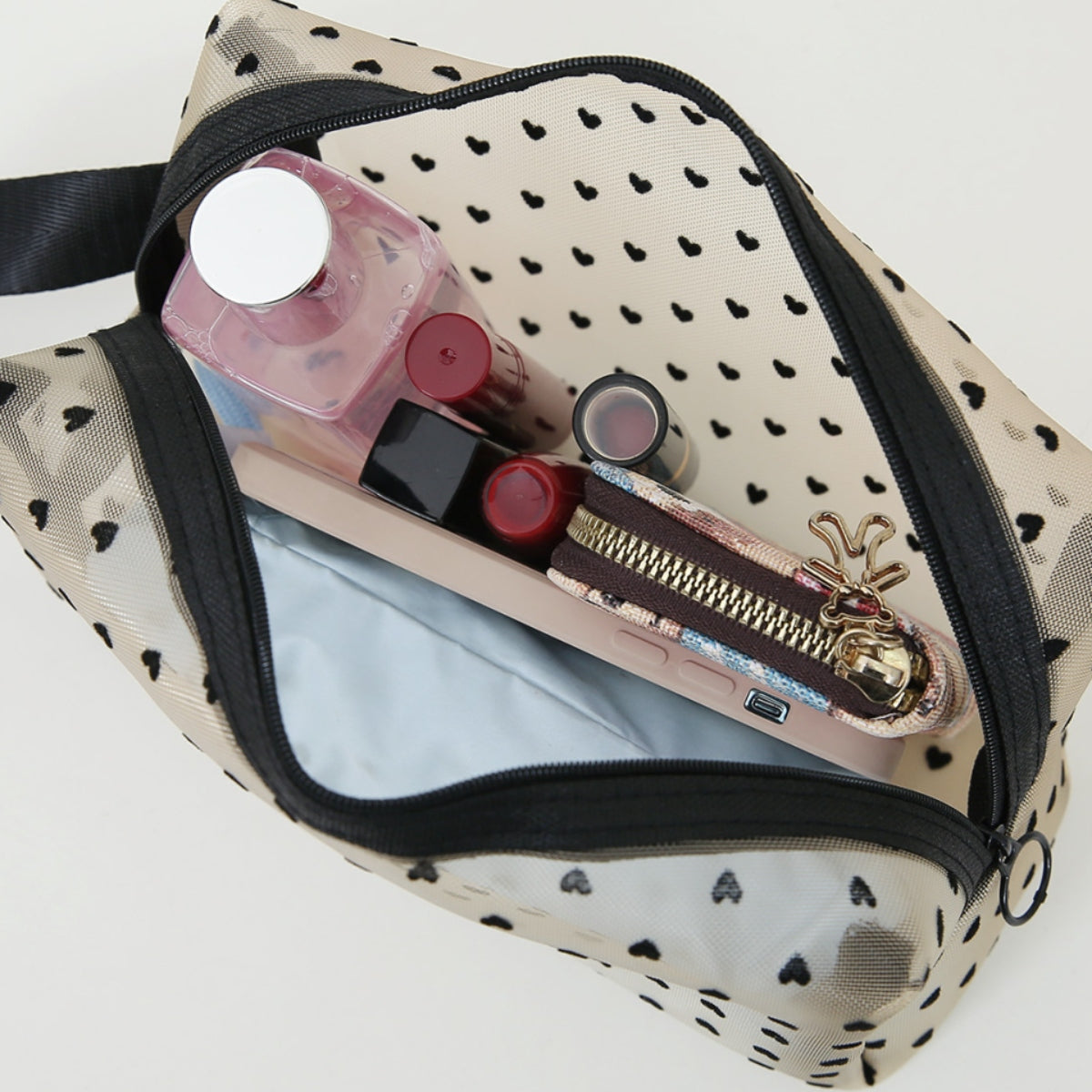 4-Piece Heart-Themed Travel or Storage Bag