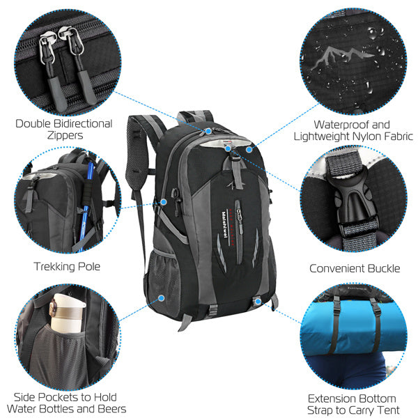 Hiking Backpack, 36 Liter Outdoor Backpack Waterproof Backpack Travel Backpack Waterproof And Lightweight Packable Backpack Travel Camping Outdoor Backpack