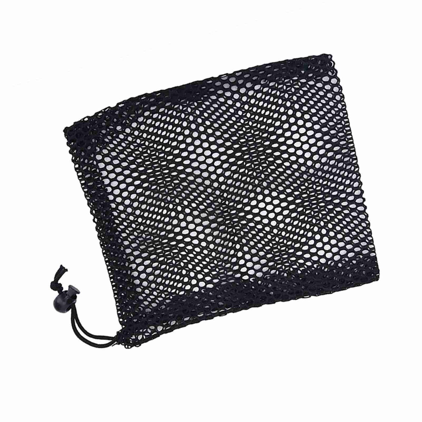 Breathable Black Mesh Drawstring Pouch for Travel Essentials