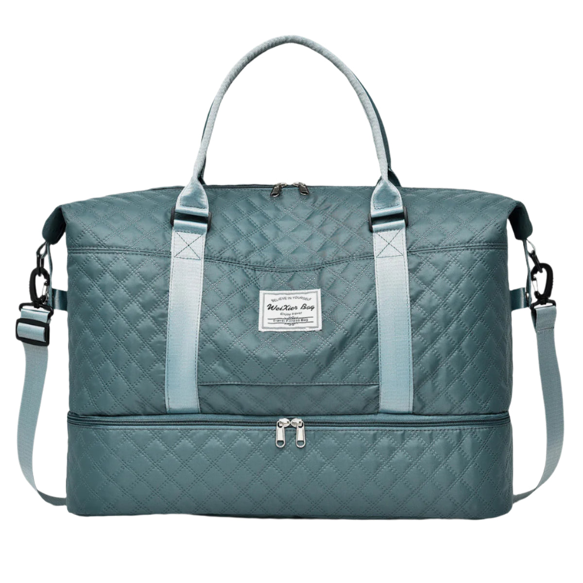 Diamond Grid Oxford Cloth Oversize Travel Bag (Shown in Jam)