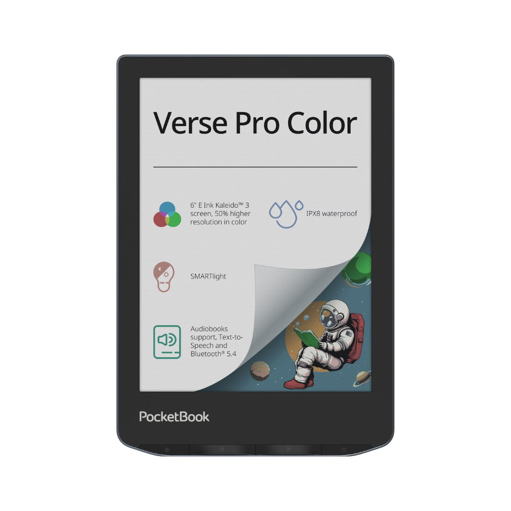 PocketBook Verse Pro Color eBook Reader with 16GB of Storage and 6" Screen