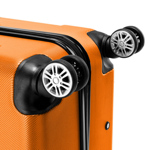 3-in-1 ABS Trolley Case 20 Inches, 24 Inches, 28 Inches Orange