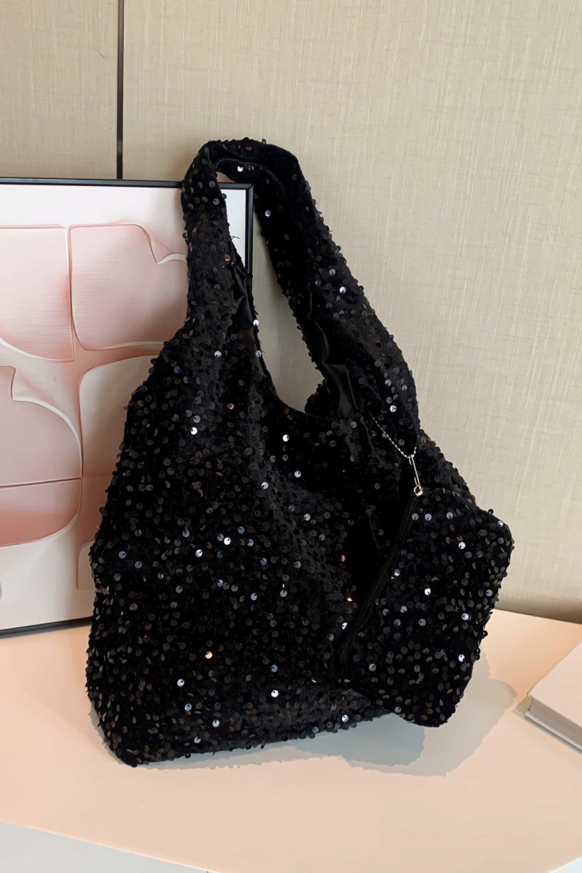 Shimmer Sequin Handbag