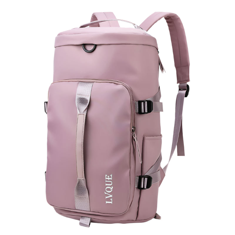 Oversized Waterproof Two-Tone or Solid Color Large Backpack with Top Handle - Space for Shoes and Other Essentials