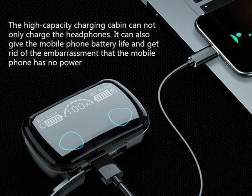 Bluetooth Wireless Headphones TWS Earphones Mini In-Ear Pods For Android