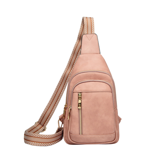 Crossbody Bag available in Peach, Beige, Brown and Black